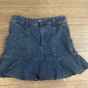 Blue jean skirt